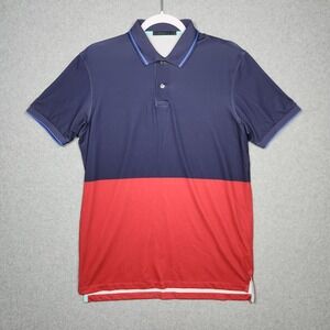 Greyson Polo Shirt Small Red‎ Blue Golf Performance Stretch Active Outdoors